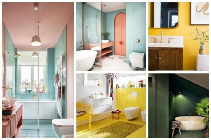 Birbirinden Renkli Banyo Dekorasyonları