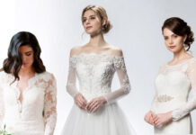 Uzun Kollu Gelinlik Modelleri